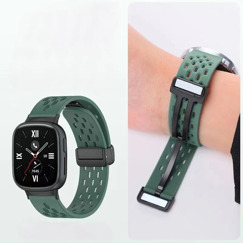 Silikon Strap Für Honor Uhr 5/4 Magnetische Armband Für Honor Uhr 4 Frau Mann Armband Smartwatch Correa Armband