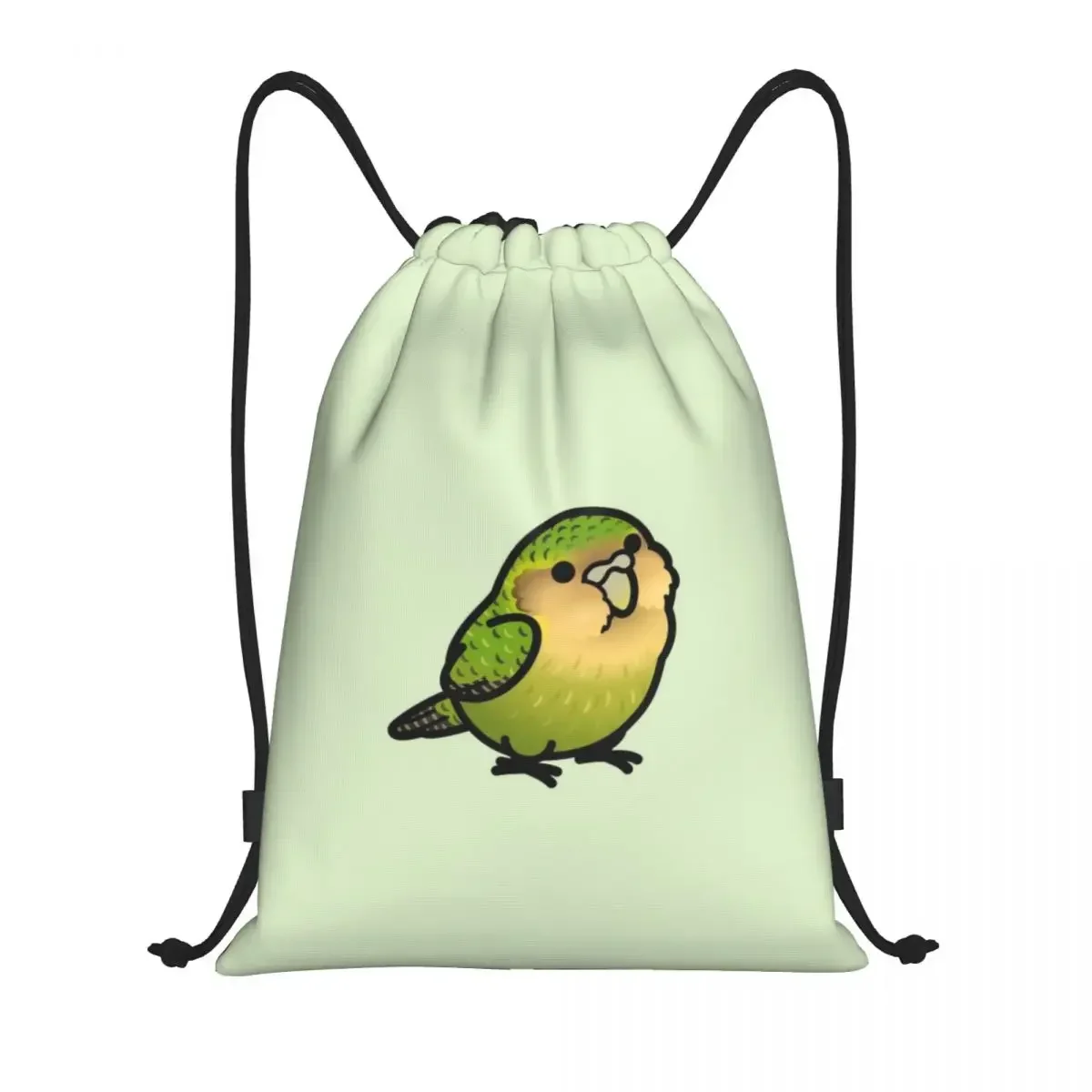 Chubby Kakapo Drawstring Bags Men Women Portable Gym Sports Sackpack Parrot Bird Shopping Storage Backpacks