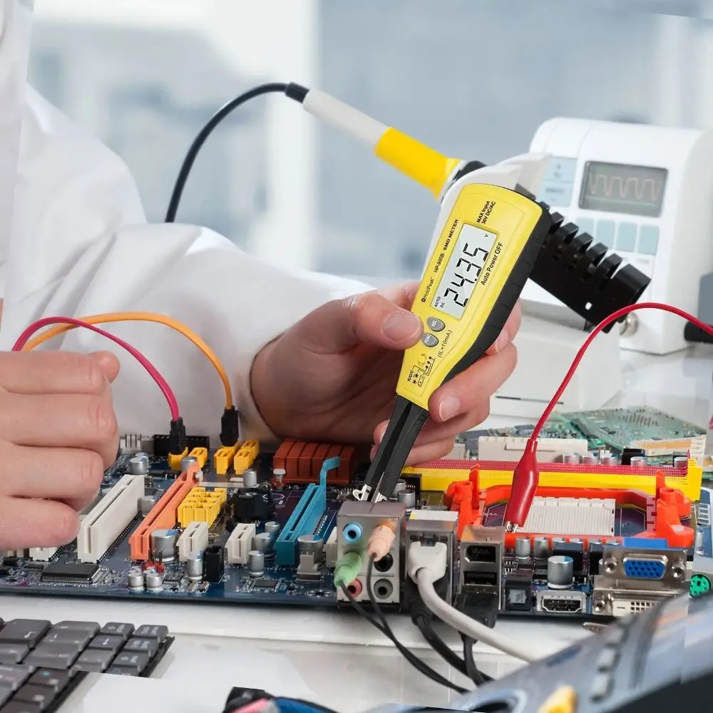 

Compact Design SMD Component Tester Easy-To-Read Display Pen-Style Design Digital Capacitance Meter Integrated Tweezer Probes