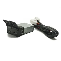 USB Type-C Quick Charger for Toyota Sienna Camry Highlander Corolla RAV4 Land Cruiser 70 2018-2022 Connecting Line Accessories
