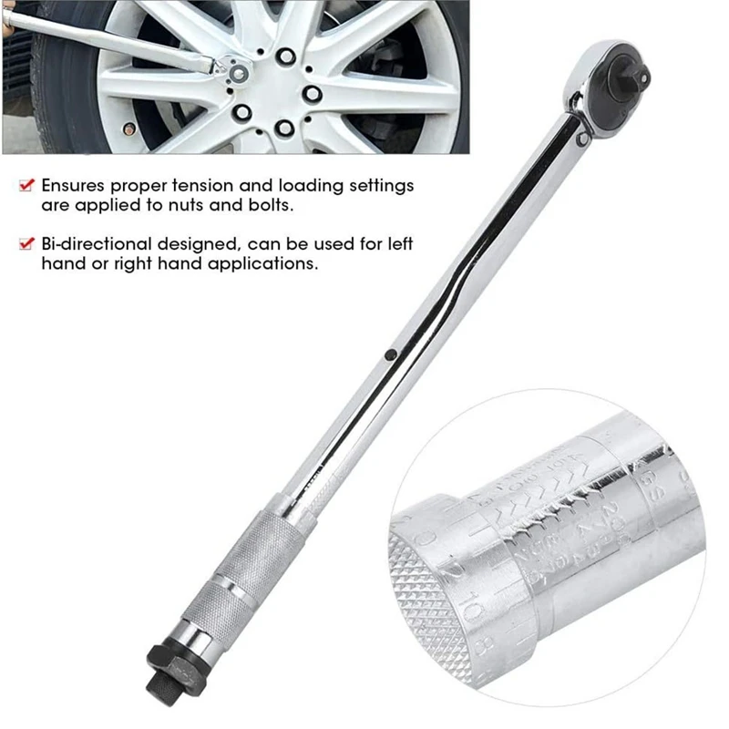 Chave de torque 1/2 Polegada ferramenta manual reparação automóvel chave de torque chave de manutenção do veículo conjunto chave de torque