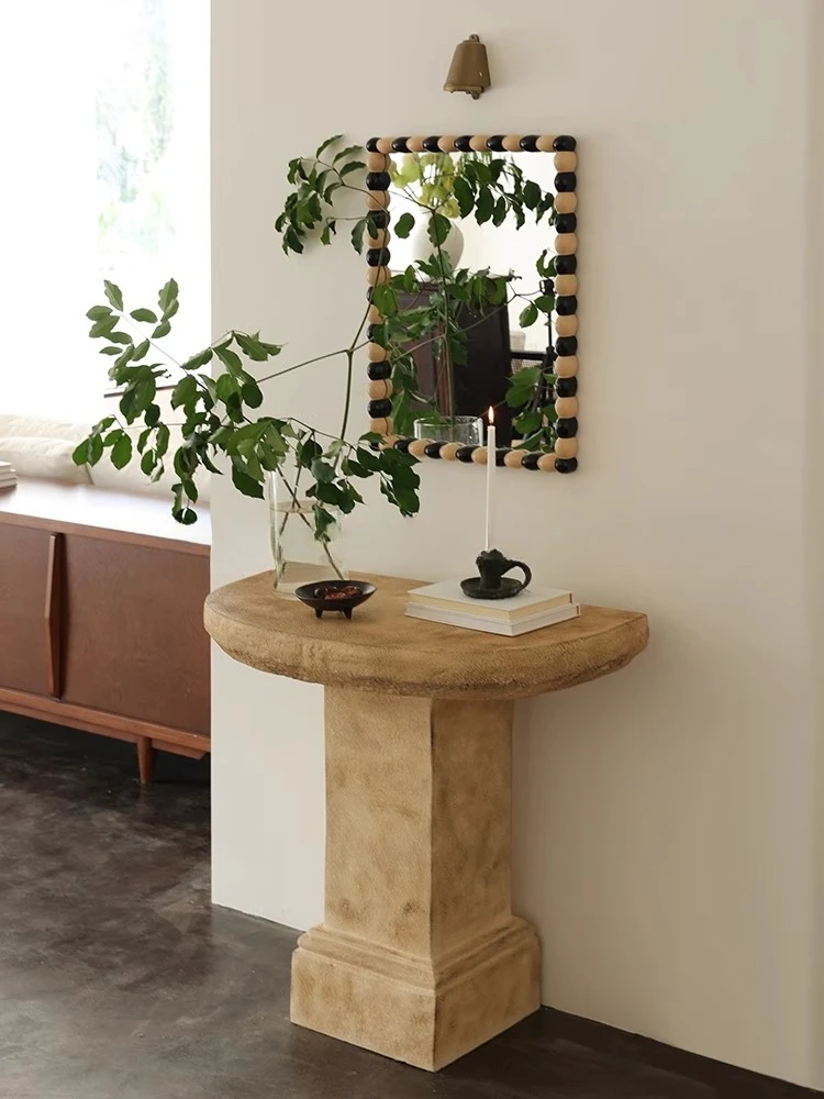 

Ваби-песочный ветер ретро узкая входная платформа B & B украшение стола гостиная полукруг дизайнерский входной проход