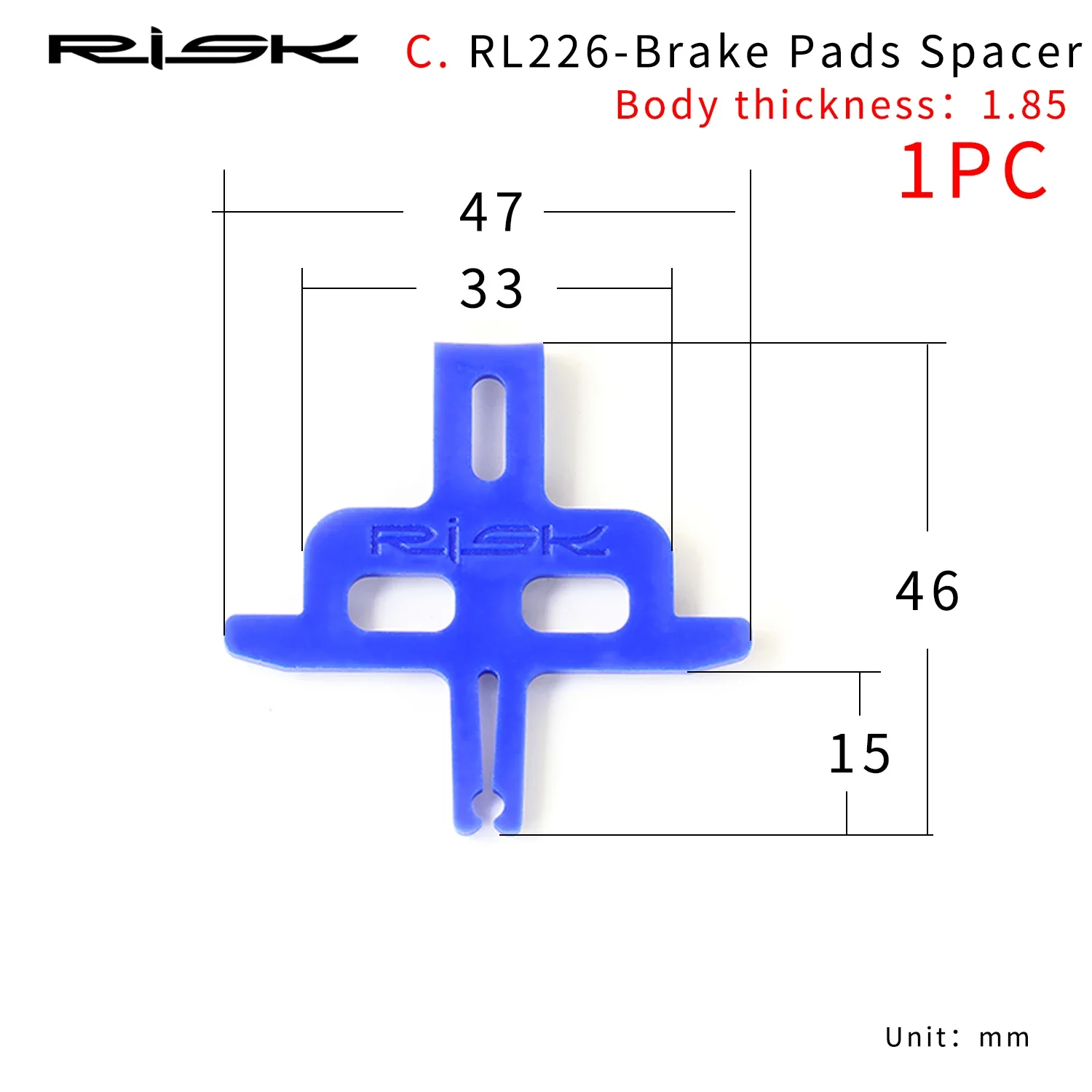 RISK RL233 Bicycle Disc Brake Bleed Spacer Piston Spacer Hydraulic Disc Oil block Clamp Plastic Tool For MTB Road Bike