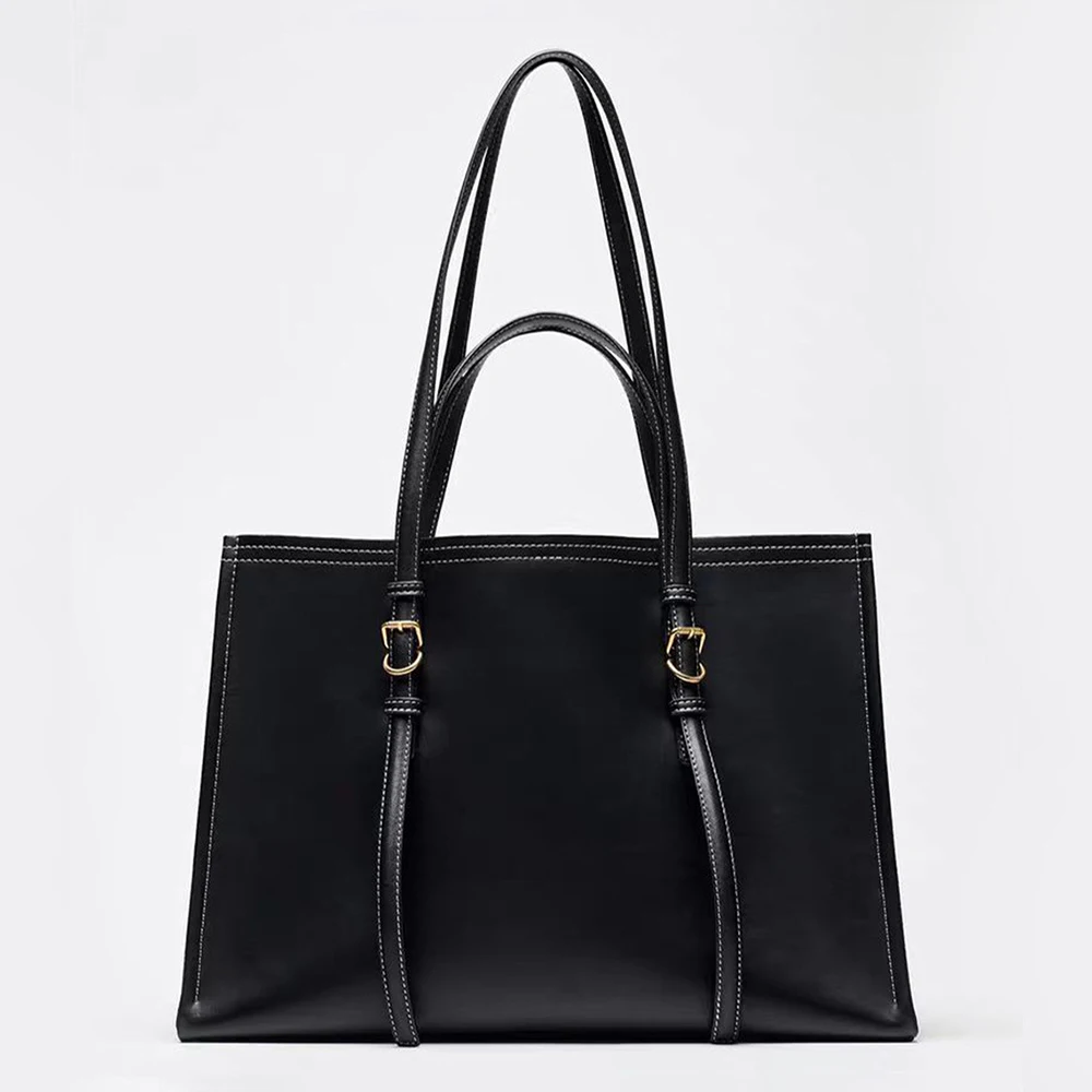 Large Capacity Tote Bags for Women Fashion Designer Shoulder Bag Soft PU Leather Women\'s Handbags Commuting Shopper Women Bag