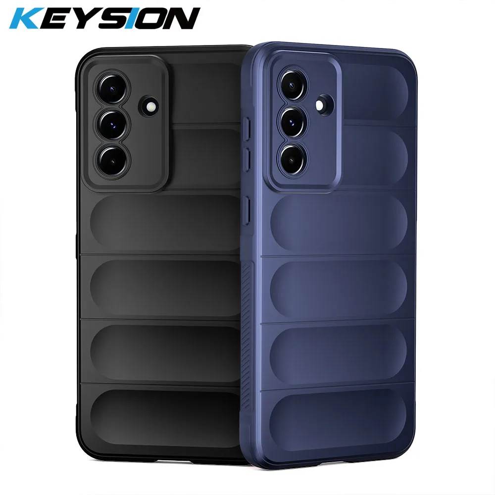 KEYSION Shockproof Matte Case for Samsung A56 5G A36 A26 A16 Soft Silicone Anti-skid Phone Back Cover for Galaxy A16 A26 A36 A56