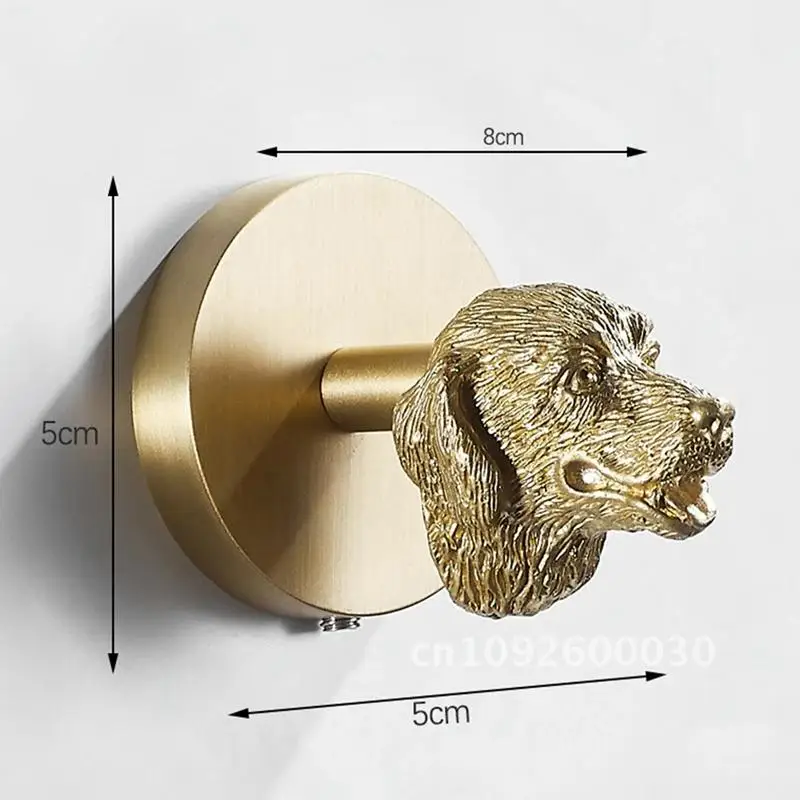 

Brass Gold Animal Hook Door Brass Coat Hook Hooks Towel Back Solid Hook Bathroom Kitchen Rack