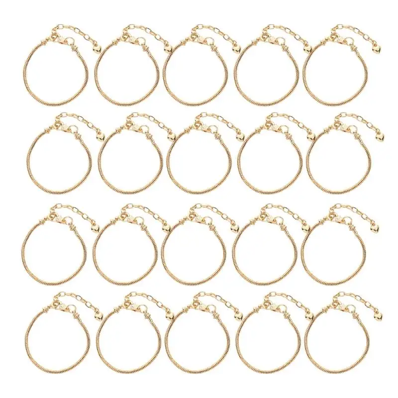 31BB Interchangeable Charm Bracelet Bases with Adjustable Extenders