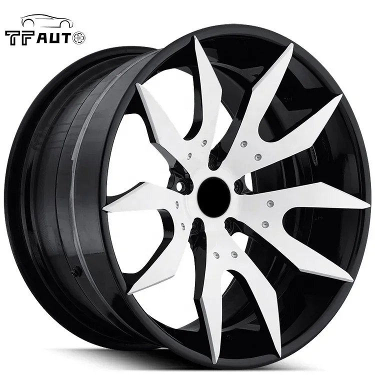 Rodas forjadas personalizáveis de 2 peças Blue Artigli de 19 polegadas 5*130 5*112 para Porsche