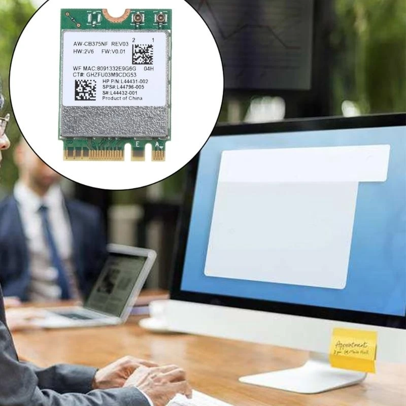 새로운 RTL8822CE 기가 바트 듀얼 대역 MINI PCIE 무선 네트워크 카드 Bluetooth-Compatible 5.1 802.11AC 1200MBPS Wi-Fi 카드