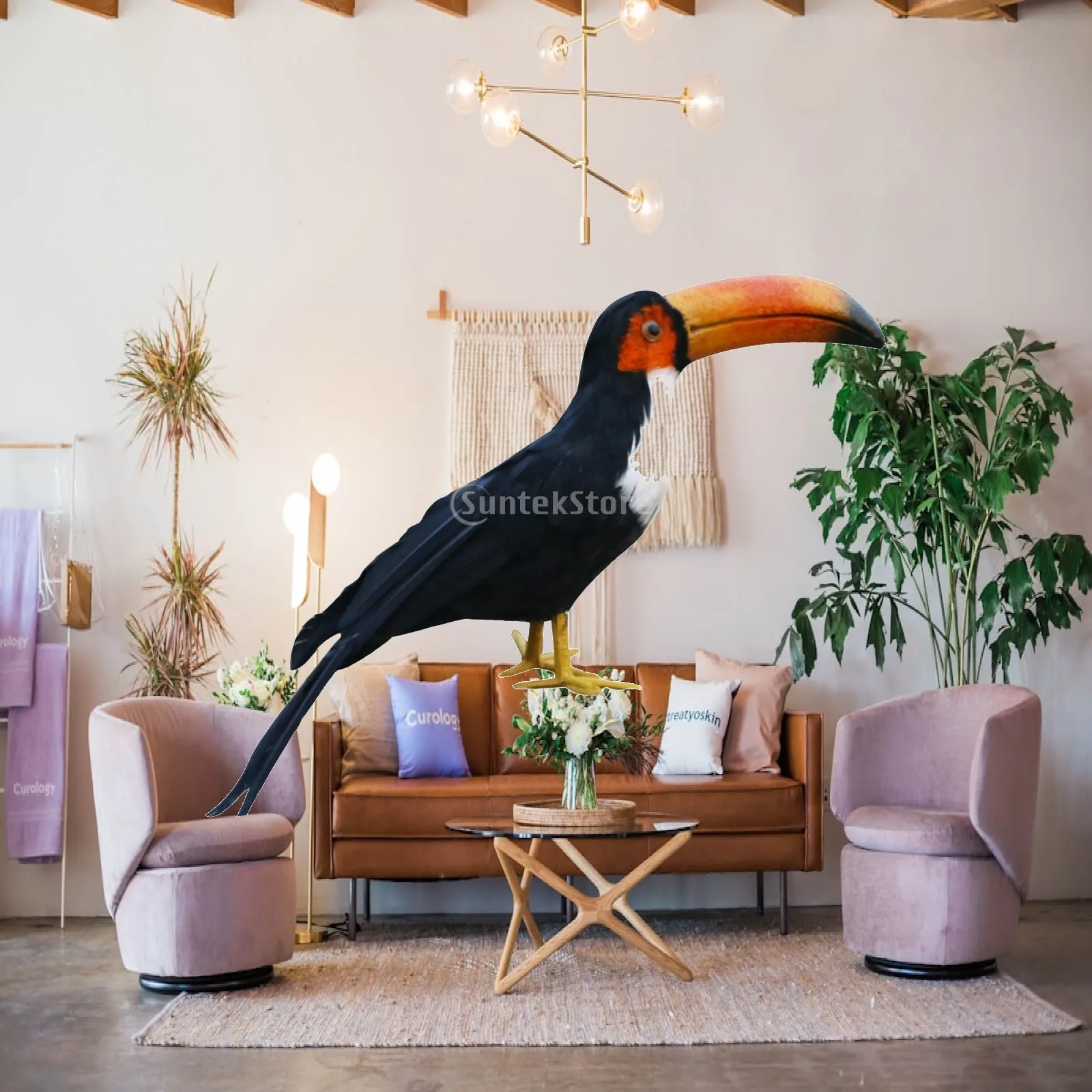 Lifelike Bird Figurine Feathered Animal Home Decor Artificial Pigeon Decoy Decoration for Garden or Party