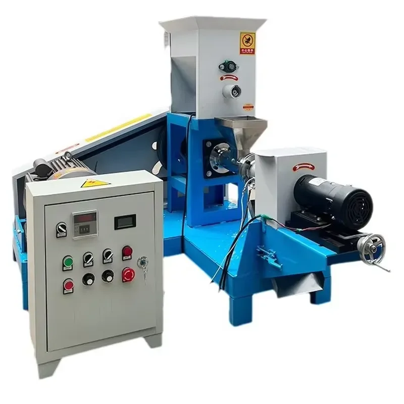 Intelligent Floating Fish Feed Extruder Pellet Machine 1-10mm