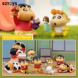 52TOYS Blind Box Crayon Shin-chan Daily Life, Mystery Box, 1PC random Action Figure Collectible Toy Desktop Decoration