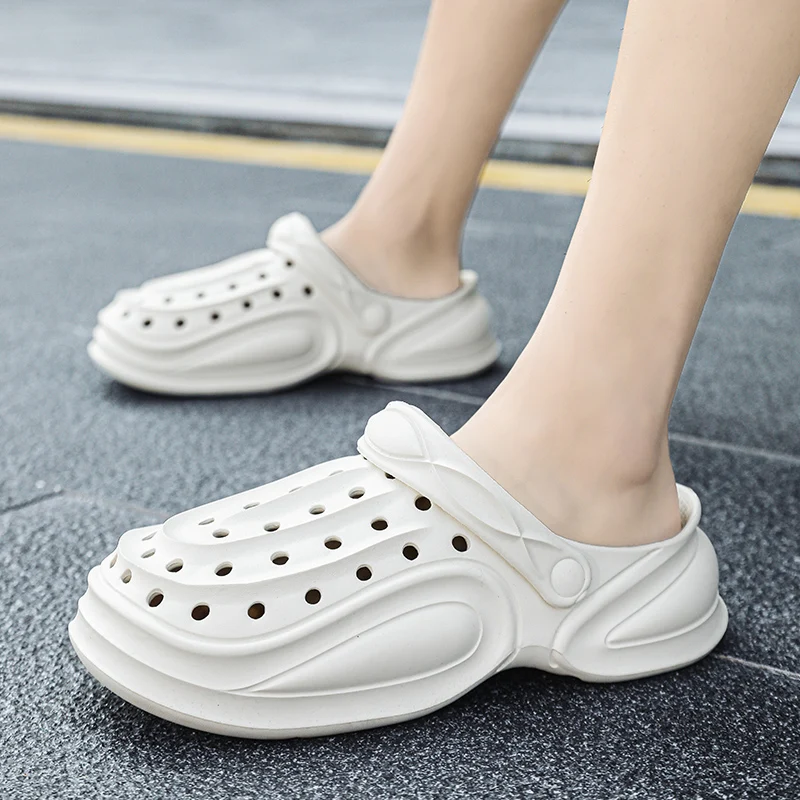 

Summer Men Beach Sandals Comfortable Thick Bottom Platform Clogs Garden Shoes Man Outdoor EVA Casual Sandal Light Soft Slippers