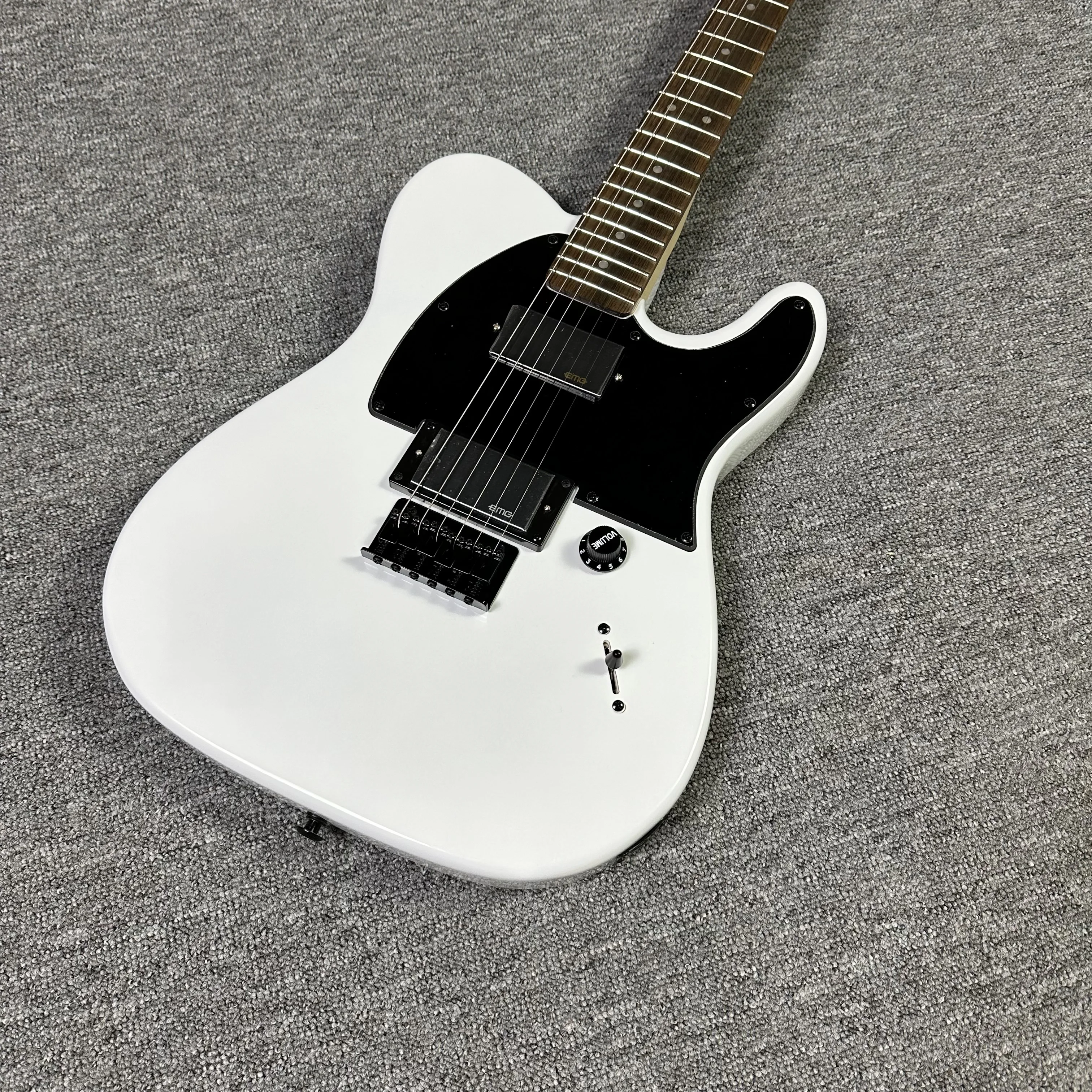 White TL 202 electric guitar, rosewood fingerboard,HH pickups free shipping