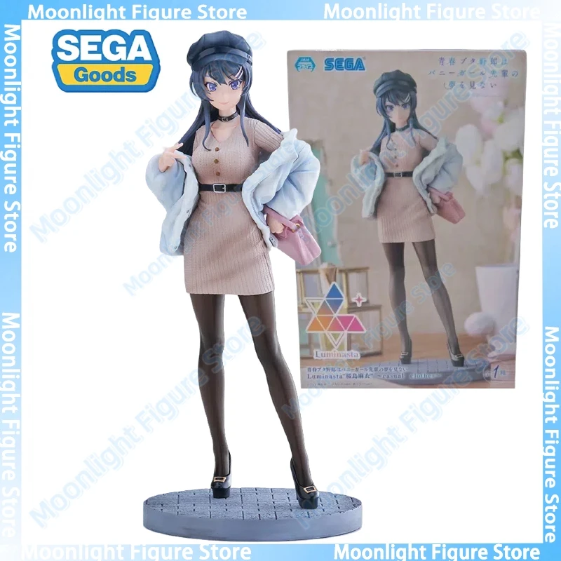 

В наличии SEGA Luminasta Sakurajima Mai Повседневная одежда Настольные милые куклы Аниме Фигурка Игрушка Подарочная модель Коллекция