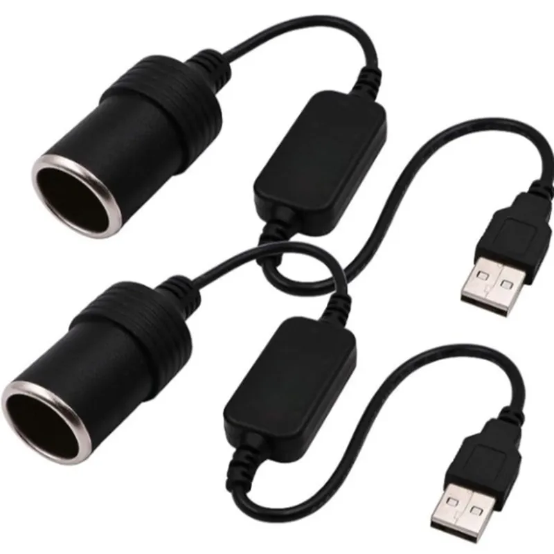 

5 В до 12 В автомобильный прикуриватель USB-адаптер-конвертер проводной контроллер разъем адаптер авто аксессуары для интерьера