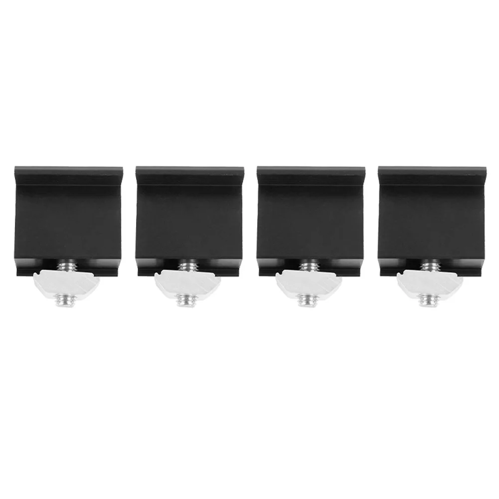 Clamp Solar Panel Support Aluminum Alloy Rack Supplies Bracket End Fixing Medium Mounting Photovoltaic 4 10Pcs