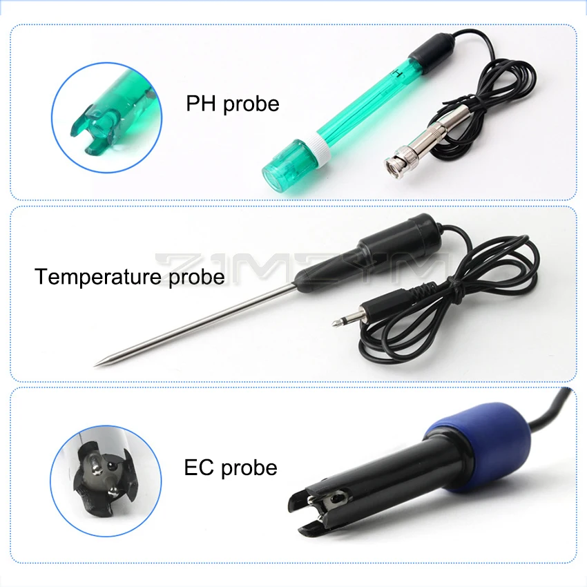 Imagem -04 - Monitor de Qualidade da Água para Piscina ph Orp Tds ec cf Temperatura Tester Bancada Medidor para Aquário e Laboratório Phs26c em 1