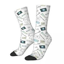 Calcetines con patrón de dibujos animados para hombre y mujer, calcetín Kawaii para hacer garabatos