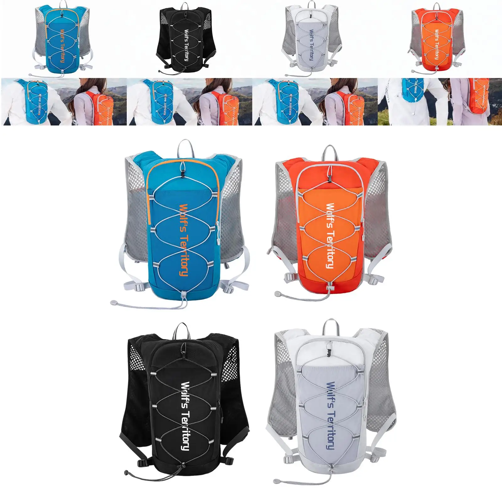 

Running Vest Sturdy Water Vest Backpack for Jogging Race Marathon Climbing