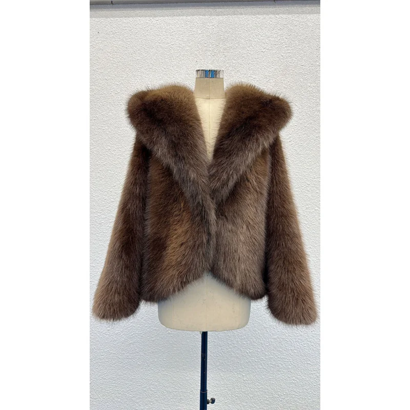 

Женское пальто из искусственного меха, длинное пушистое зимнее пальто, экологичное, теплое, для женщин, верхняя одежда в стиле High Street