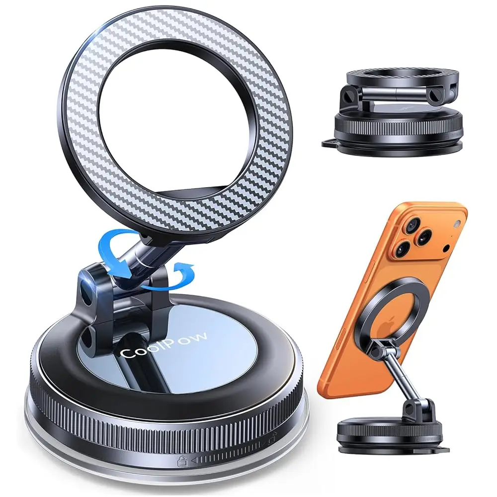 

Новейший магнитный держатель для телефона на присоске для автомобиля 【Подвижное вакуумное крепление】 Автомобильный держатель для телефона Magsafe