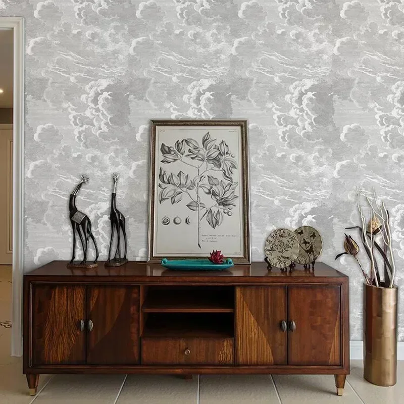 Nordic Style Cloud Wallpaper Modern Abstract Cloud Wallpaper Living Room Bedroom Sofa Tv Background Wallpaper Papel De Parede