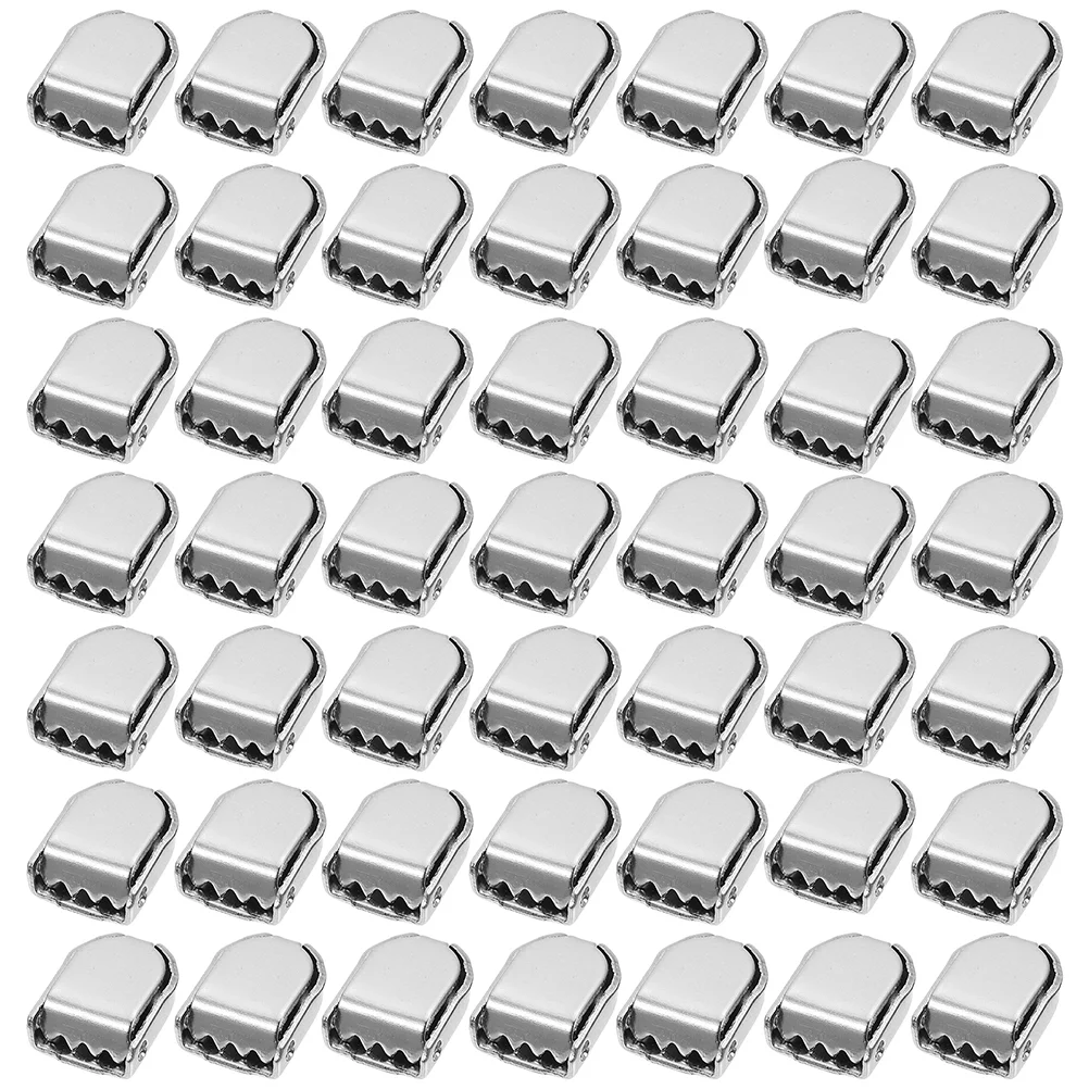 100 Pcs Shoelace Buckle Lock Buckles Connector Metal Clips Durable Sneaker Clasps Silver Shoes Accessories Premium