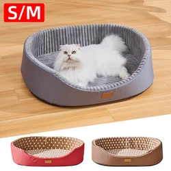 Cat Bed Double Sided Dog House High Fence Anti Slip Bottom Pet Cushion for Dogs Product Puppy Cat Sleeping Bed Cama Para Perros