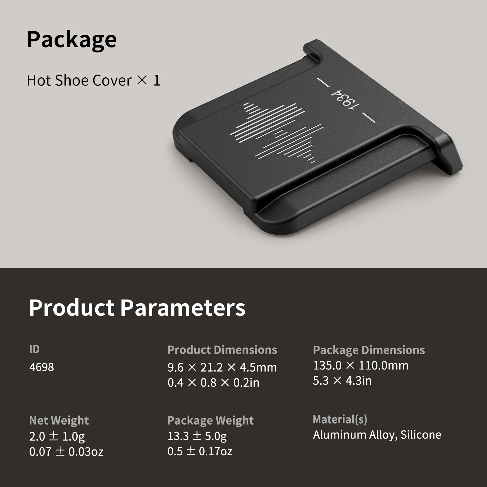 SmallRig Flitsschoen Cover voor FUJIFILM X100VI X100V X-T5 X-T4 X-T3 X-E4 XS20 X-S10 XPro3 X-H2s X-H2 GFX100S-44698