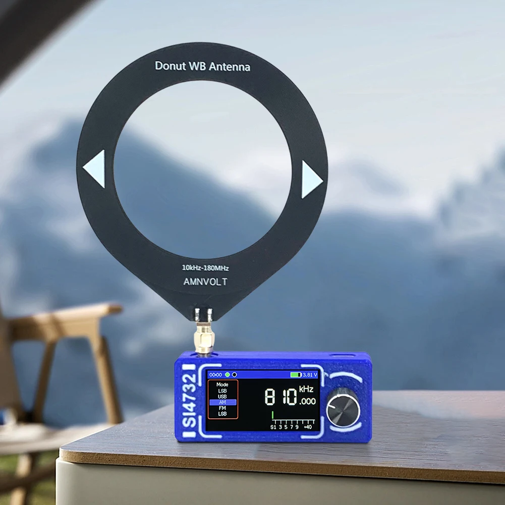 SI4732 0.5-108mhz Portable Radio LSB USB AM FM Pocket Mini Radio 1.9inch IPS Screen All Band Radio Receiver HF SW MW VHF Radio