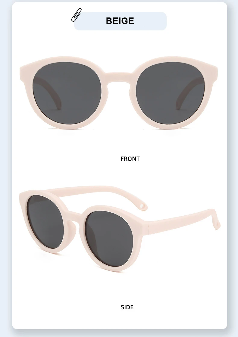Baby-Sonnenbrille für 0–5 Jahre, Outdoor-Augenschutz und Sonnenschutz, polarisierte Silikon-Sonnenbrille für Kinder 23067 – Detail 17