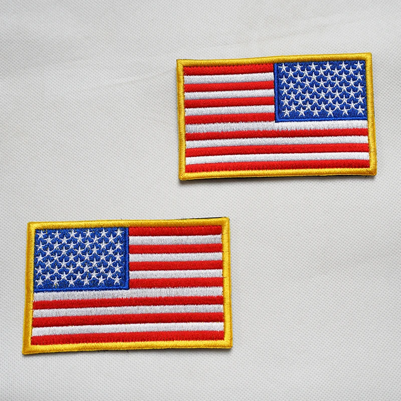 TSNK Stickerei-Patch, taktisches Abzeichen, große Größe, „USA-FLAGGE“, Armbinde (große Größe)