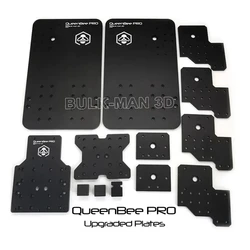 Bulk-Man 3D QueenBee PRO CNC Plate Kits 13pcs 6063-T5 Aluminum Sets for QueenBee CNC Mechanical Builds