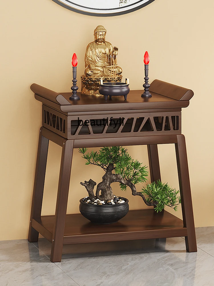 Incense case simple modern Xuanguantai home offering Gongtai Buddha table new Chinese Buddhist table