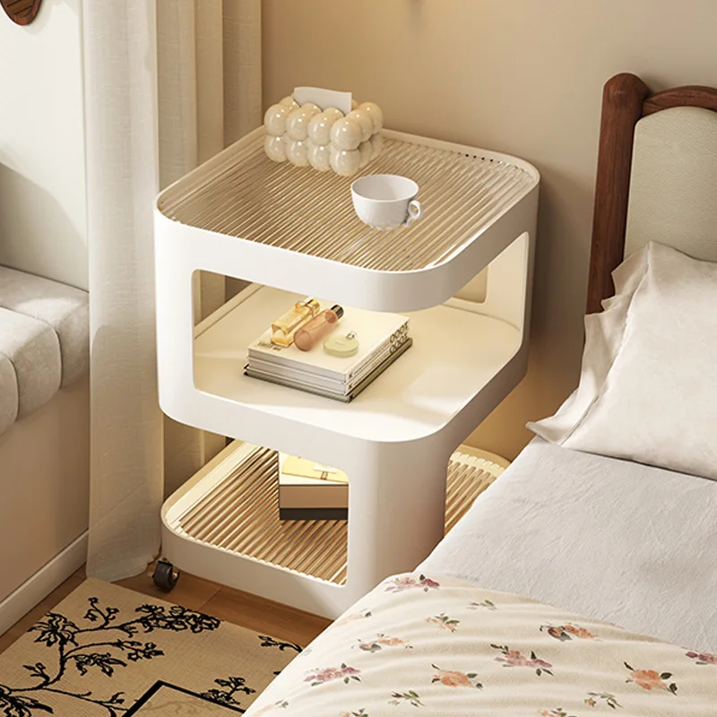 

Carefully Selected Bedside Tables, Light Luxury And High-end Creative Lighted Movable Bedside Shelf Storage Cabinets For Home Be
