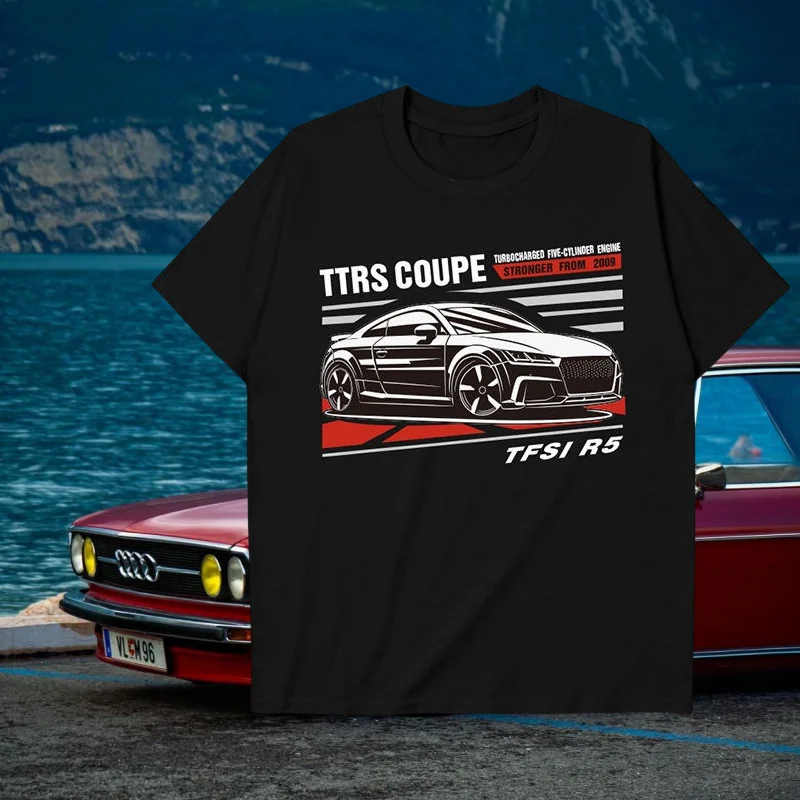 

Unbounded, Audi TT RS German performance sports car short-sleeved T-shirt trendy clothes for men and women fans in summer