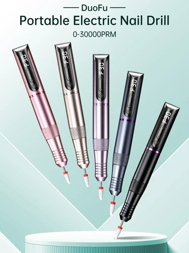 Taladro de uñas inalámbrico, lápiz de pulido de uñas USB, máquina perforadora de uñas recargable, herramienta de salón de taladro de manicura portátil