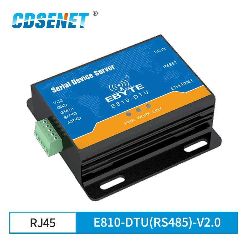Промышленный серийный серверный фотомодем, оборудованный RS485 для Ethernet RJ45 CDSENET конвертер Modbus (RS485) Modbus RTU порты TCP, UDP