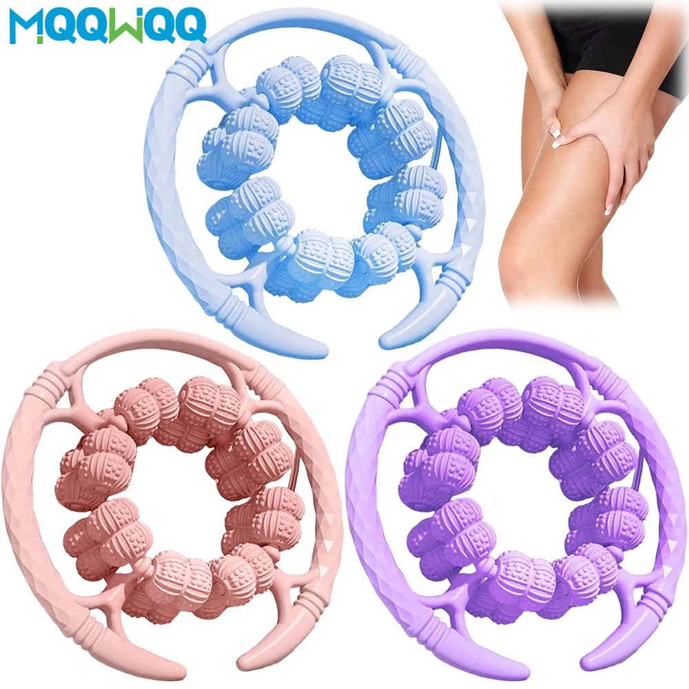 32 Wheel Leg Cellulite Roller,Lymphatic Massage Clamp Roller Shin Roller To Relieve Soreness Stiffness Tight Muscles Deep Tissue