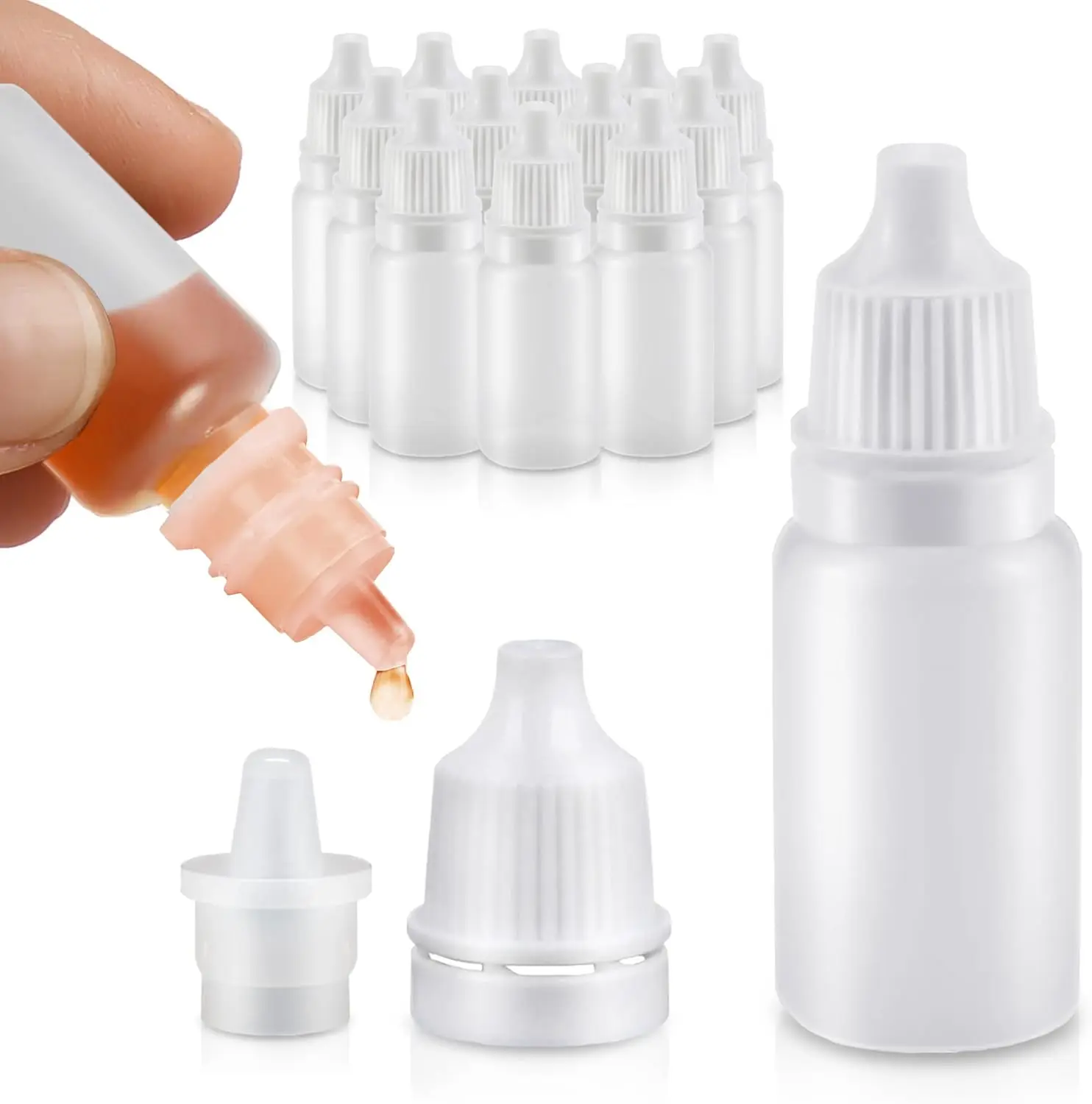 50-Piece Plastic Dropper Bottle Set with Caps – Travel-Sized 5ml Dropper Bottles, Convenient to Use, Compact and Easy to Store – Suitable for DIY Projects, Essential Oils, Perfume Samples, and Cosmetic Mixing.