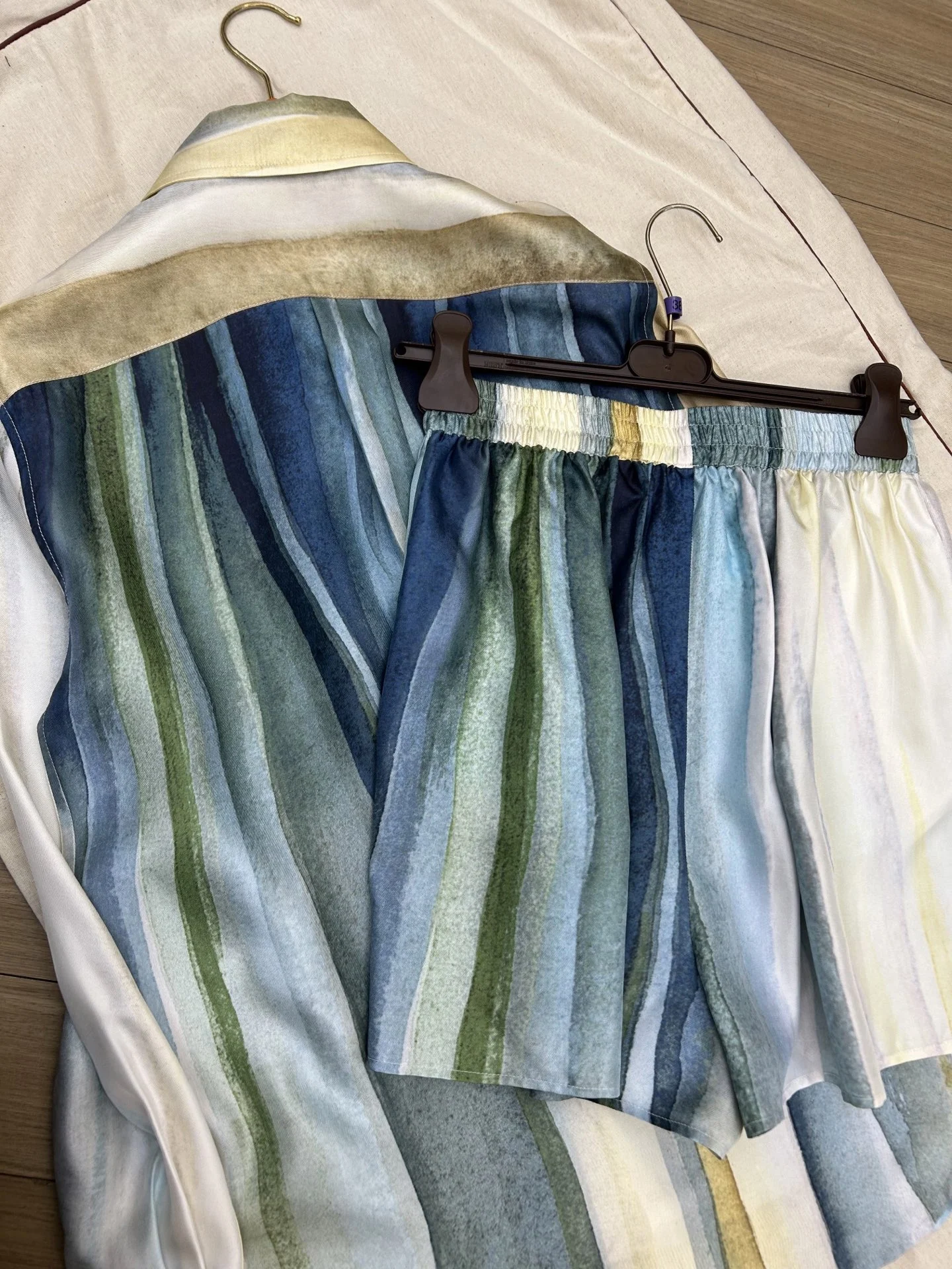 Spring/Summer 2026 New High Quality Fashion Leisure Commuter Mulberry Silk Dyeing Set For Women