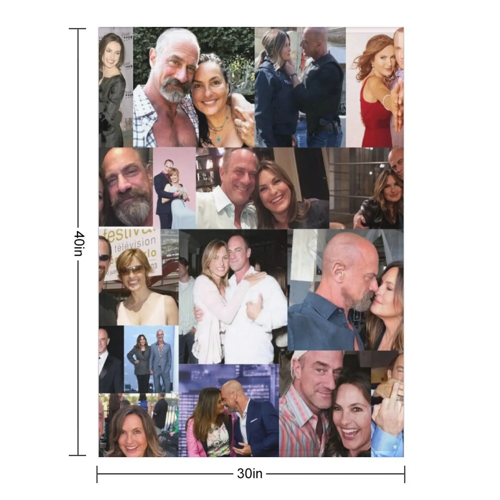 كريس ميلوني وماريسكا هارجيتاي رمي بطانية فاخرة مصمم نزهة بطانيات هدية مضحكة كبيرة