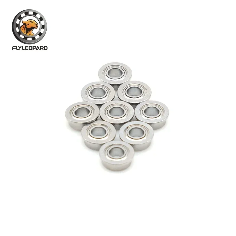 2PCS F683ZZ Bearings ABEC-7 3x7x3 mm High Precision Metal Shielded Flanged Ball Bearing