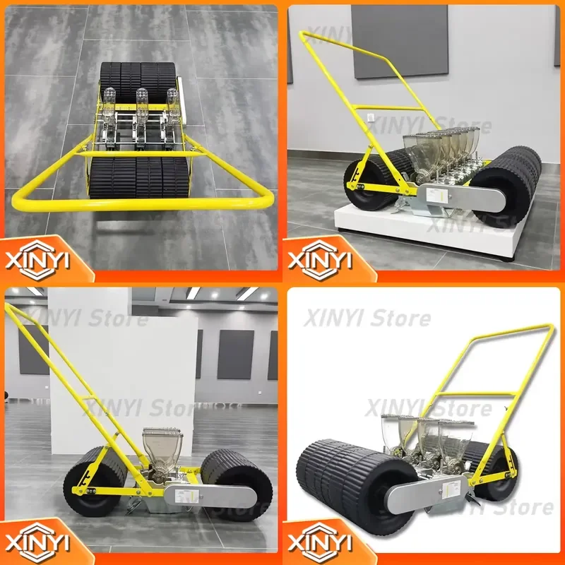 Hand-Pushed 2-6-Row Agricultural Vegetable Seeder for Farming Equipment for Tractor Attachments for Garden Tools for