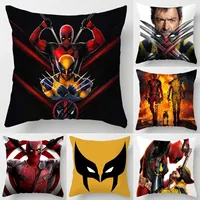 Wolverine & Deadpool Cushion Covers Pillow Cover Home Sofa Decorative Pillows Cushions Personalized Best Friend Birthday Gifts