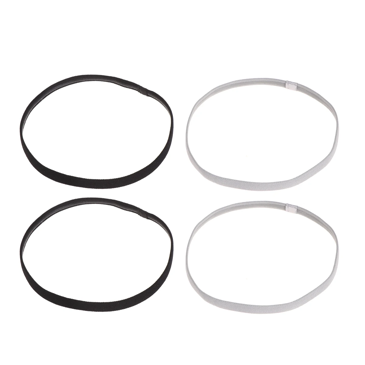 

4pcs Candy Color Yoga Headbands Elastic Hoops Sports Headwraps Simple Hair Bands For Gym Running Volleyball Basketball Tennis