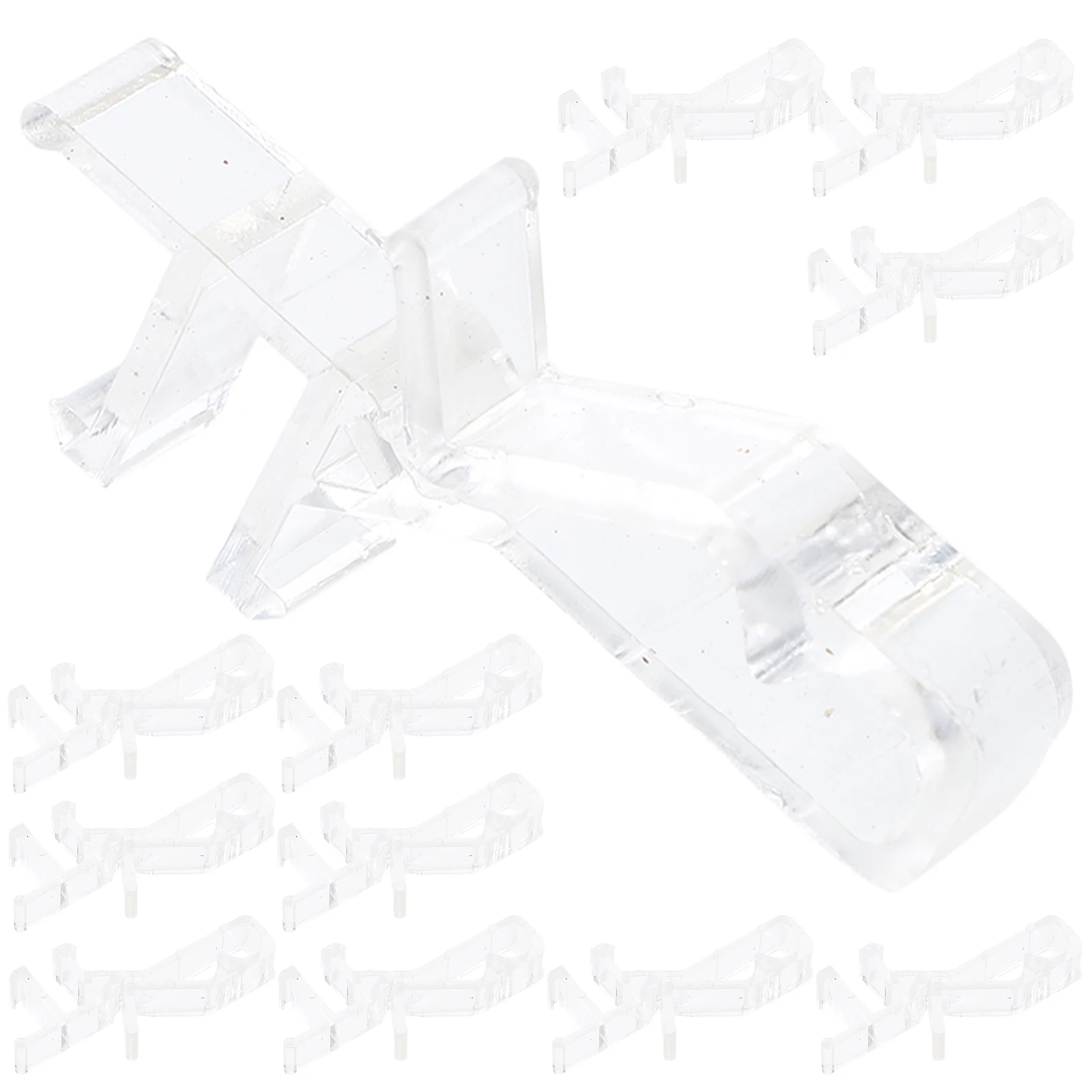 

12pcs Valance Clips Clear Blind Clips Curtains Hooks Window Draping Wrinkle Travel Lightweight Portable Home Office Easy Adjust