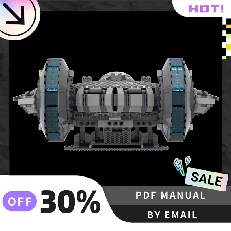 [2259PCS] Aangepaste MOC Interstellar Transportvliegtuigen Creatieve Bouwstenen Set STEM Speelgoed DIY Bouw Model Kit Geschenken