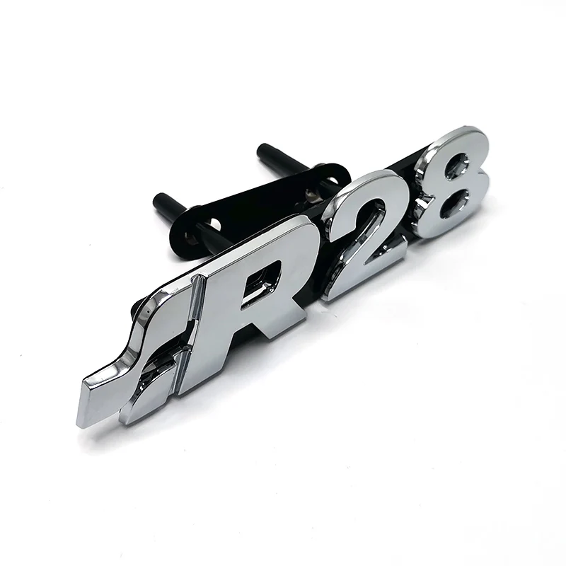 ABS Plastic Car Emblem R20 Grill logo R28 Trunk Sign Auto 3D Chrome Sticker Car Accessories